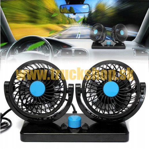 VENTILÁTOR DO AUTA 360° DVOJITÝ OTOČNÝ.2
