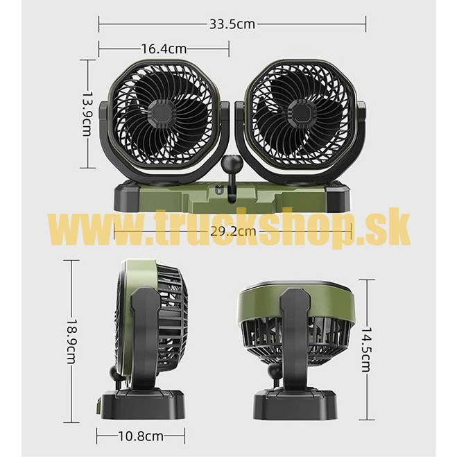 Ventilátor USB dvojitý na podstavci7